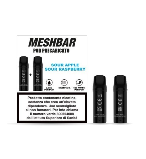 Meshbar - Sour Apple Sour Raspberry Pod